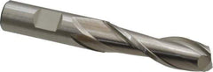 Cleveland - 5/8", 2" LOC, 5/8" Shank Diam, 4-1/8" OAL, 2 Flute, High Speed Steel Square End Mill - Single End, Uncoated, Spiral Flute, 30° Helix, Centercutting, Right Hand Cut, Right Hand Flute, Series HG-2 - Exact Tool & Supply