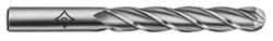 Cleveland - 1" Diam, 6" LOC, 4 Flute High Speed Steel Ball End Mill - Uncoated, Single End, 8-1/2" OAL, 1" Shank Diam, Spiral Flute - Exact Tool & Supply