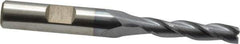 Cleveland - 1/4", 1-1/4" LOC, 3/8" Shank Diam, 3-1/16" OAL, 3 Flute, High Speed Steel Square End Mill - Single End, TiCN Finish, Spiral Flute, 30° Helix, Centercutting, Right Hand Cut, Right Hand Flute, Series HG-3 - Exact Tool & Supply
