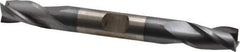Cleveland - 3/8", 3/4" LOC, 3/8" Shank Diam, 3-1/2" OAL, 3 Flute, High Speed Steel Square End Mill - Double End, TiCN Finish, Spiral Flute, 30° Helix, Centercutting, Right Hand Cut, Right Hand Flute, Series HD-3 - Exact Tool & Supply