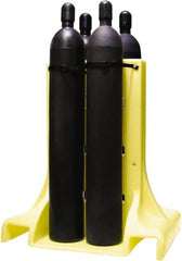 Enpac - Gas Cylinder Carts, Racks, Stands & Holders Type: Four Cylinder Floor Stand Rack Fits Cylinder Diameter: 11-3/8 (Inch) - Exact Tool & Supply