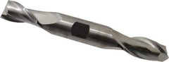 Cleveland - 11/16", 1-5/16" LOC, 3/4" Shank Diam, 5-5/8" OAL, 2 Flute, Cobalt Square End Mill - Double End, Uncoated, Spiral Flute, 30° Helix, Centercutting, Right Hand Cut, Right Hand Flute, Series HDC-2 - Exact Tool & Supply