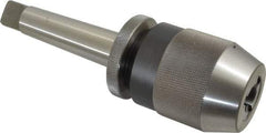 Albrecht - 3MT, 1/8 to 5/8" Capacity, Steel Integral Shank Drill Chuck - Keyless, Taper Shank, 2-1/4" Sleeve Diam, 3-1/2" Open Length - Exact Tool & Supply