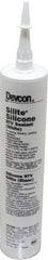 Devcon - 10.3 oz Cartridge White RTV Silicone Joint Sealant - 450°F Max Operating Temp - Exact Tool & Supply