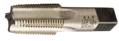 Reiff & Nestor - 1/8-27 NPTF Thread, 4 Flute Standard Pipe Tap - 2-1/8" OAL, 3/4" Thread Length, 5/16" Shank Diam, Oxide Finish, High Speed Steel - Exact Tool & Supply
