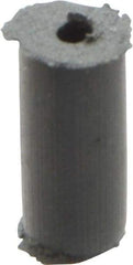 Cratex - 1/4" Max Diam x 1/2" Long, Cylinder, Rubberized Point - Very Fine Grade, Silicon Carbide, 1/16" Arbor Hole, Unmounted - Exact Tool & Supply