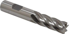 Cleveland - 5/8", 1-5/8" LOC, 5/8" Shank Diam, 3-1/4" OAL, 6 Flute, Cobalt Square End Mill - Single End, Uncoated, Spiral Flute, 30° Helix, Centercutting, Right Hand Cut, Right Hand Flute, Series HGC-4C - Exact Tool & Supply