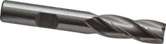 Cleveland - 25/64", 1" LOC, 3/8" Shank Diam, 2-11/16" OAL, 4 Flute, Cobalt Square End Mill - Single End, Uncoated, Spiral Flute, 30° Helix, Centercutting, Right Hand Cut, Right Hand Flute, Series HGC-4C - Exact Tool & Supply