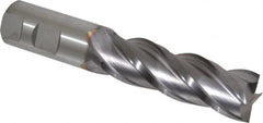 Cleveland - 1", 50.8mm LOC, 1" Shank Diam, 5-1/2" OAL, 4 Flute, Powdered Metal Square End Mill - Exact Tool & Supply