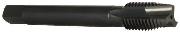 OSG - M16x2.00 Metric Coarse, 3 Flute, Oxide Finish, Vanadium High Speed Steel Spiral Point Tap - Plug Chamfer, Right Hand Thread, 110mm OAL, 1-13/16" Thread Length, 0.48" Shank Diam, 6H Class of Fit - Exact Tool & Supply