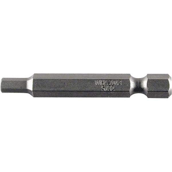 Wiha - 5/32" Power Bit - 1/4" Drive, 2" OAL - Exact Tool & Supply
