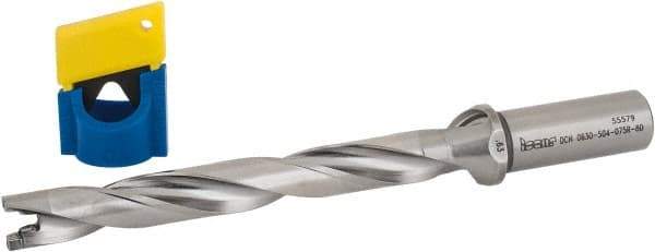 Iscar - 0.63" to 0.665" Diam, 8xD, 5.04" Max Depth, 3/4" Shank Diam, 8" OAL, Replaceable-Tip Drill - FCP, ICK, ICK-2M, ICM, ICN, ICP, iCP-2M Insert, 16 Seat Size, 87470605 Toolholder, Series SumoCham - Exact Tool & Supply
