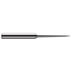 Harvey Tool - 3/64" Diam, 1.8mm LOC, 2 Flute Solid Carbide Ball End Mill - Exact Tool & Supply