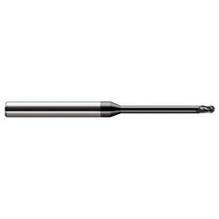 Harvey Tool - 3/64" Diam, 0.07" LOC, 3 Flute Solid Carbide Ball End Mill - Exact Tool & Supply