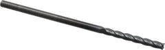 OSG - 1/8", 1" LOC, 1/8" Shank Diam, 3" OAL, 4 Flute, Solid Carbide Square End Mill - Single End, TiCN Finish, Spiral Flute, 30° Helix, Centercutting, Right Hand Cut, Right Hand Flute, Series 484 - Exact Tool & Supply