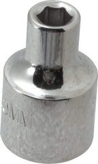 Proto - 3/8" Drive, Standard Hand Socket - 6 Points, 1-3/32" OAL, Alloy Steel, Chrome Finish - Exact Tool & Supply