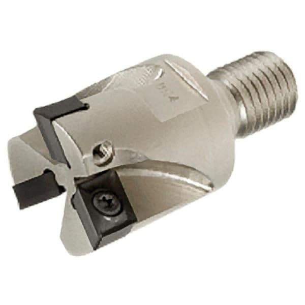 Iscar - 40mm Cut Diam, 9mm Max Depth of Cut, 35mm OAL, Indexable Square Shoulder End Mill - XCMT 120408TR Inserts, M16 Modular Connection, Series FlexFit, IscarPlunger - Exact Tool & Supply