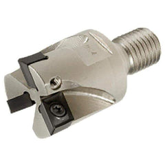 Iscar - 40mm Cut Diam, 9mm Max Depth of Cut, 35mm OAL, Indexable Square Shoulder End Mill - XCMT 120408TR Inserts, M16 Modular Connection, Series FlexFit, IscarPlunger - Exact Tool & Supply
