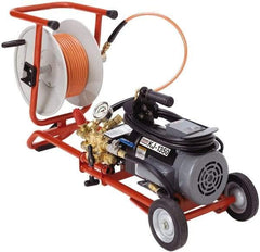 Ridgid - Electric Jet Battery Drain Cleaning Machine - For 1-1/4" to 4" Pipe, 3/16" x 100' Cable - Exact Tool & Supply