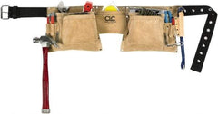 CLC - 29 to 49" Waist Apron - 12 Pocket, Tan, Leather - Exact Tool & Supply