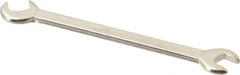 Proto - 7/32" x 1/4" Standard Ignition Open End Wrench - 3" OAL, Double End, Satin Finish, 15° & 60° Head Angle - Exact Tool & Supply