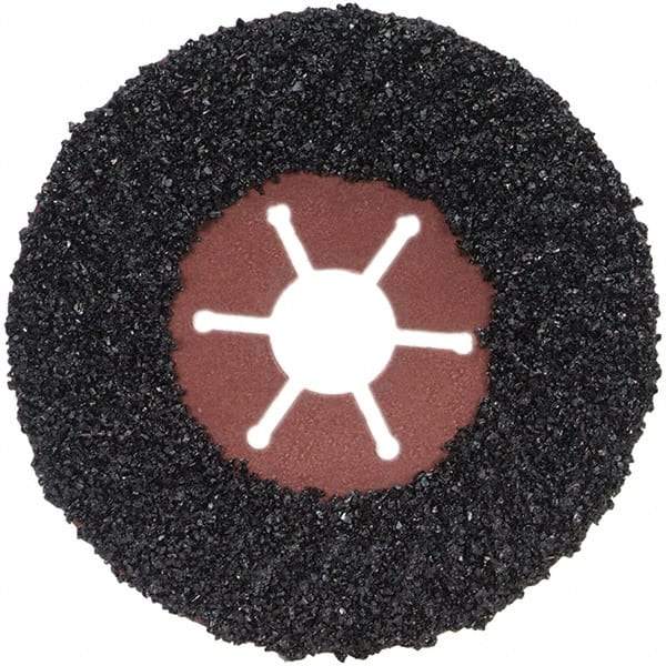 Norton - 4-1/2" Diam 7/8" Hole 16 Grit Fiber Disc - Very Coarse Grade, Silicon Carbide - Exact Tool & Supply