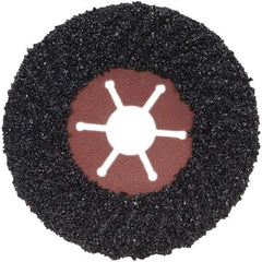 Norton - 4-1/2" Diam 7/8" Hole 16 Grit Fiber Disc - Very Coarse Grade, Silicon Carbide - Exact Tool & Supply