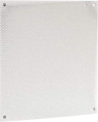 Cooper B-Line - 18-1/2" OAW x 21" OAH Powder Coat Finish Electrical Enclosure Perforated Panel - 24" x 20" Box, 16 Gauge Steel, Use with 24206-1/24208-1 - Exact Tool & Supply