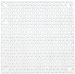 Cooper B-Line - 4-7/8" OAW x 4-7/8" OAH Powder Coat Finish Electrical Enclosure Perforated Panel - 6" x 6" Box, 16 Gauge Steel, Use with 664-12CH - Exact Tool & Supply