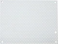 Cooper B-Line - 4-7/8" OAW x 6-7/8" OAH Powder Coat Finish Electrical Enclosure Perforated Panel - 8" x 6" Box, 16 Gauge Steel, Use with 863.5-12CHC/866-12CHC - Exact Tool & Supply