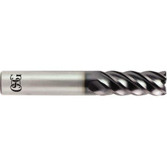 OSG - 1/2" Diam 5 Flute Solid Carbide 0.09" Corner Radius End Mill - Exact Tool & Supply