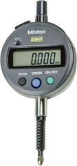 Mitutoyo - 0 to 12.7mm Range, 0.00005" Graduation, Electronic Drop Indicator - Lug Back, Accurate to 0.0001", English & Metric System, LCD Display - Exact Tool & Supply