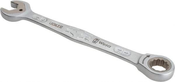 Wera - 11/16" 12 Point Combination Wrench - 9-13/32" OAL, Chrome Molybdenum Steel, Satin Finish - Exact Tool & Supply