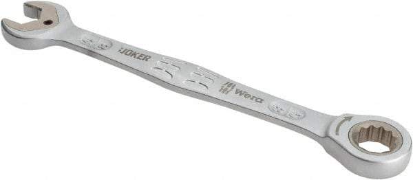 Wera - 5/8" 12 Point Combination Wrench - 8-15/32" OAL, Chrome Molybdenum Steel, Satin Finish - Exact Tool & Supply