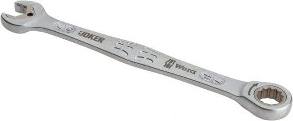 Wera - 7/16" 12 Point Combination Wrench - 6-5/8" OAL, Chrome Molybdenum Steel, Satin Finish - Exact Tool & Supply