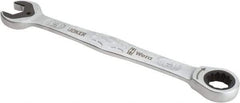 Wera - 18mm 12 Point Combination Wrench - 9-1/4" OAL, Chrome Molybdenum Steel, Satin Finish - Exact Tool & Supply