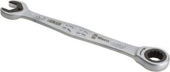 Wera - 12mm 12 Point Combination Wrench - 6-3/4" OAL, Chrome Molybdenum Steel, Satin Finish - Exact Tool & Supply