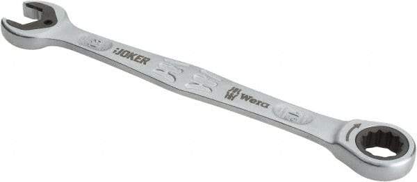 Wera - 13mm 12 Point Combination Wrench - 7" OAL, Chrome Molybdenum Steel, Satin Finish - Exact Tool & Supply