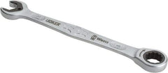 Wera - 13mm 12 Point Combination Wrench - 7" OAL, Chrome Molybdenum Steel, Satin Finish - Exact Tool & Supply