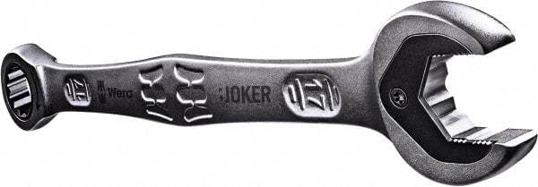 Wera - 10mm 12 Point Combination Wrench - 6-1/4" OAL, Chrome Molybdenum Steel, Satin Finish - Exact Tool & Supply