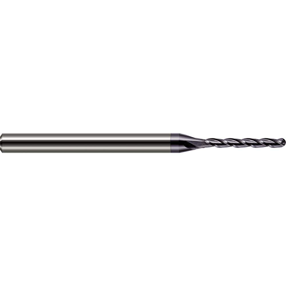 Harvey Tool - Ball End Mills; Mill Diameter (mm): 0.80 ; Mill Diameter (Inch): 1/32 ; Mill Diameter (Decimal Inch): 0.0310 ; Number of Flutes: 3 ; Length of Cut (Inch): 7/32 ; Length of Cut (Decimal Inch): 0.2180 - Exact Tool & Supply