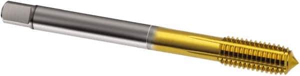 Guhring - 5/8-11 UNC 2BX H11/H12 Thread Limit Modified Bottoming Thread Forming Tap - Cobalt, TiN Finish, 110mm OAL, Series 1583 - Exact Tool & Supply