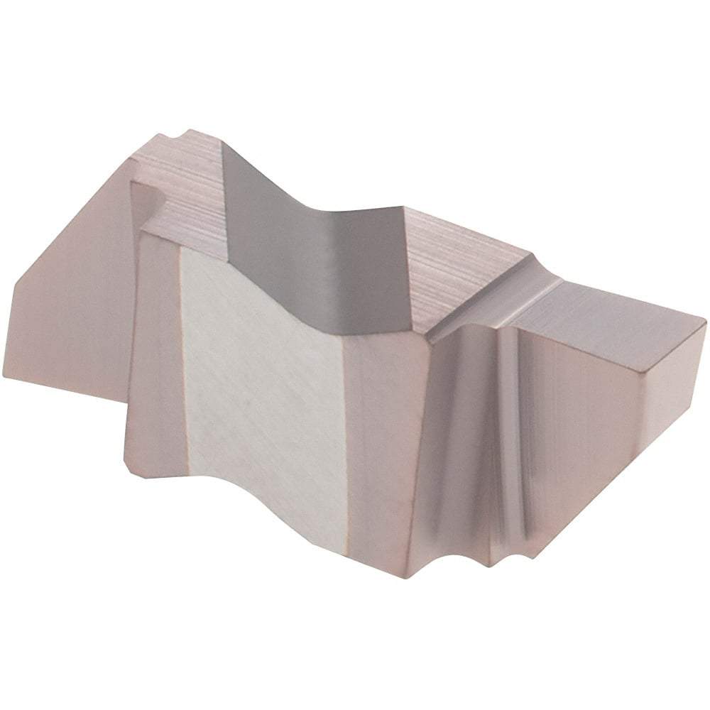 Tool-Flo - 3125FLGP Grade AC50, 3.18mm Cutting Width Carbide Grooving Insert - 4.57mm Max Depth of Cut, Right Hand, 0.005 to 0.01" Corner Radius, TiAlN Finish - Exact Tool & Supply