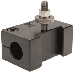 Aloris - Series CA, #4D Boring Bar Tool Post Holder - 14 to 20" Lathe Swing, 2-3/4" OAH, 1-3/8" Centerline Height - Exact Tool & Supply