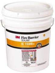 3M - 4.5 Gal Pail Yellow Acrylic & Latex Joint Sealant - -20 to 180°F Operating Temp, 10 min Tack Free Dry Time, Series 15WB - Exact Tool & Supply