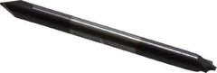 Value Collection - 0.039" Radius, 2 Flute, Solid Carbide, Double End, Corner Rounding End Mill - AlTiN Coating, 0.046" Tip Diam, 1-1/2" Overall Length, 1/8" Shank Diam - Exact Tool & Supply