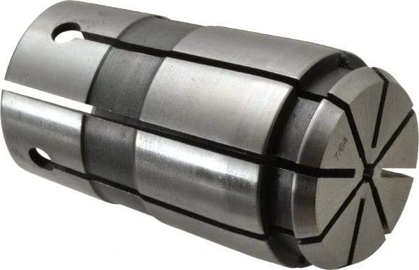 Parlec - TG/PG 100 7/64" Standard Single Angle Collet - 0.0005" TIR, 2-3/8" OAL, 1.379" Overall Diam - Exact Tool & Supply