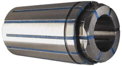 Parlec - TG/PG 100 35/64" Coolant Single Angle Collet - 0.0005" TIR, 2-3/8" OAL, 1.379" Overall Diam - Exact Tool & Supply