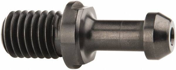 Parlec - B Style, CAT40 Taper, 5/8-11 Thread, 90° Angle Radius, Standard Retention Knob - 2.3" OAL, 0.588" Knob Diam, 0.23" Flange Thickness, 1.275" from Knob to Flange, 0.635" Pilot Diam, 0.197" Coolant Hole, Through Coolant - Exact Tool & Supply