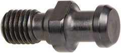 Parlec - C Style, CAT40 Taper, 5/8-11 Thread, 75° Angle Radius, Standard Retention Knob - 2.06" OAL, 0.744" Knob Diam, 0.28" Flange Thickness, 1.024" from Knob to Flange, 0.635" Pilot Diam - Exact Tool & Supply